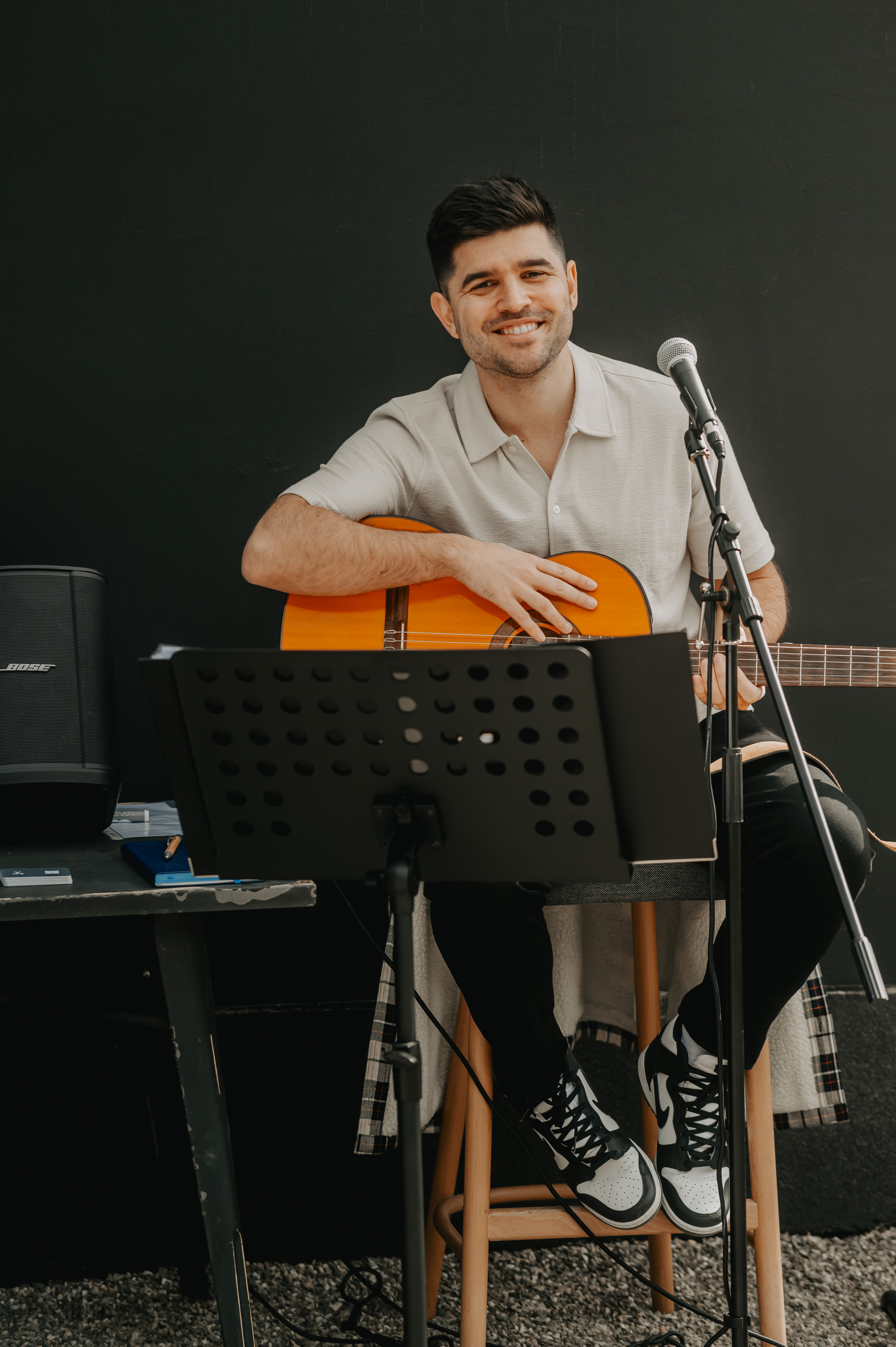 Studio-Performance mit professionellem Setup